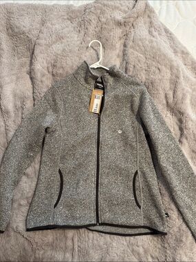 BRAND NEW Womens Gray Full-Zip Jacket